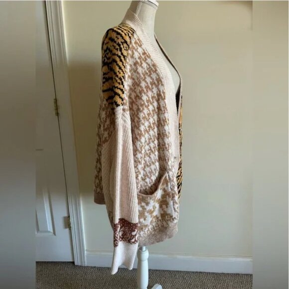 Anthropologie Pilcro cardigan sweater buttons cotton linen blend size 3X - Picture 3 of 9